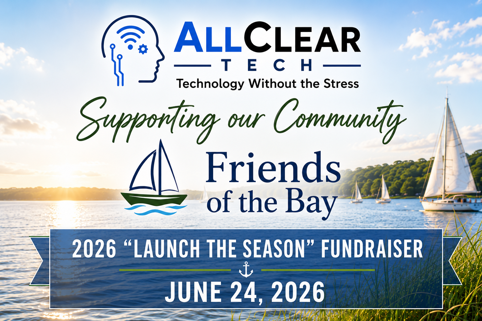 ALLCLEAR TECH is a proud sponsor of the Friends of the Bay 2026 Launch the Bay fundraiser